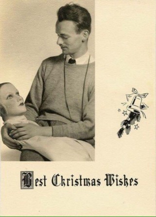 vintage Christmas card carte de voeux noel bonne année les amoureux.jpg, déc. 2020