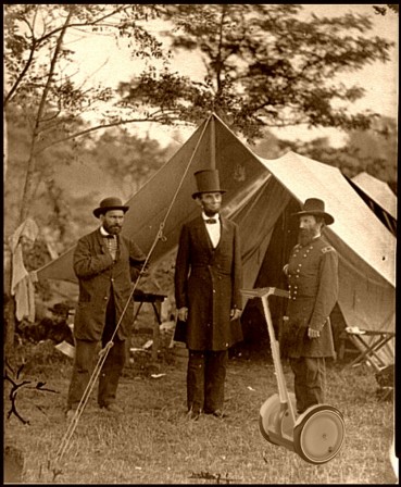 Abraham Lincoln à Antietam (état du Maryland) durant la guerre de Sécession (1862).jpg, oct. 2019