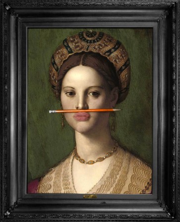 Agnolo Bronzino 16th century (ca. 1540) la femme au crayon orange.jpg, oct. 2020