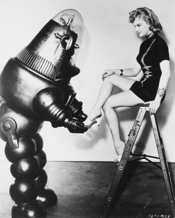 Anne Francis Robby The Robot FORBIDDEN PLANET 1956 Cendrillon et le prince charmant.jpg, avr. 2021
