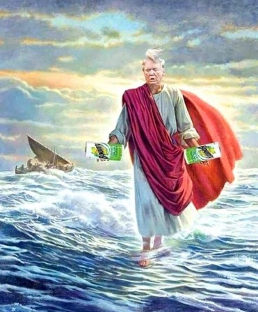 Donald Trump marchant sur les eaux.jpg