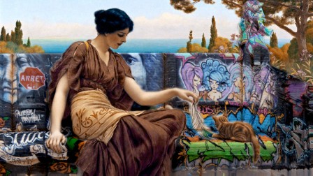 John William Godward invention du Street art 1901.jpg, sept. 2020