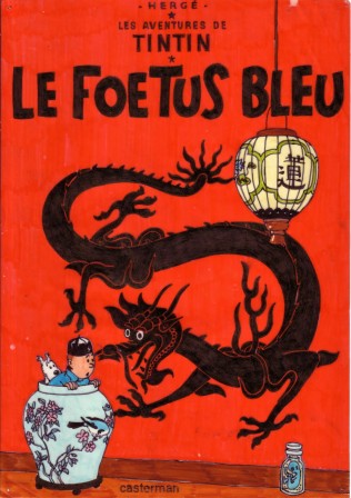 Tintin et le foetus bleu.JPG