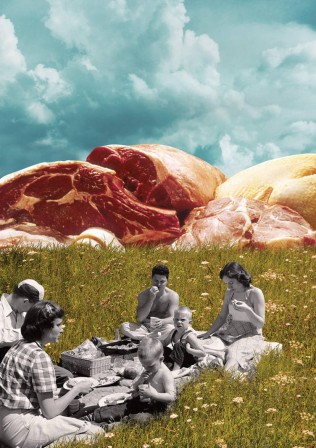 déjeuner sur l'herbe pique nique viande.jpg