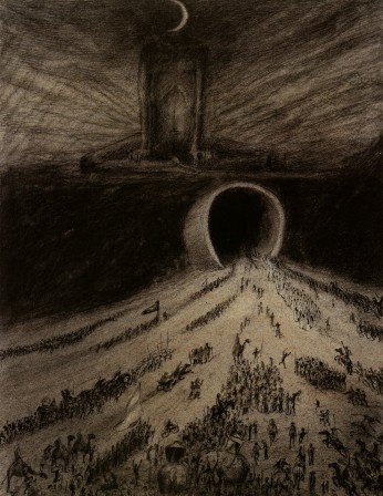 Alfred Leopold Isidor Kubin, illustrations,  1930-1950 le tunnel.jpg, fév. 2020