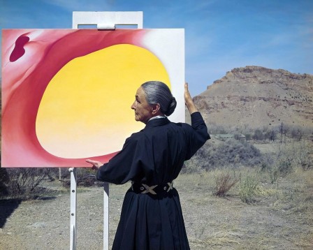 American artist Georgia O’Keefe near Santa Fe New Mexico1960 Photo Tony Vaccaro.jpg, avr. 2021