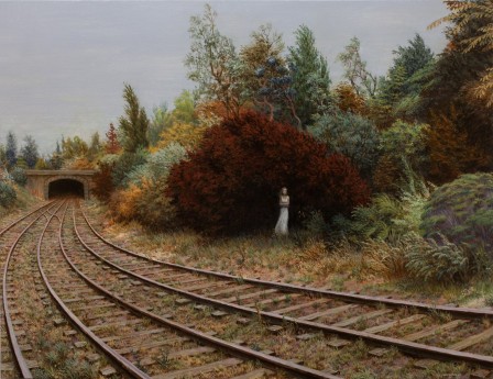 Aron Wiesenfeld la voie ferrée train.jpg