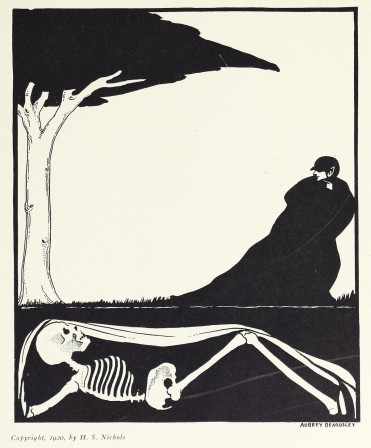 Aubrey Beardsley Remorse 1920 mort squelette sur et sous terre.jpg, mai 2021