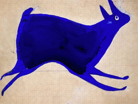 Bill Traylor Blue Rabbit Running 1939–1942 à la poursuite du lapin bleu.jpg, août 2021