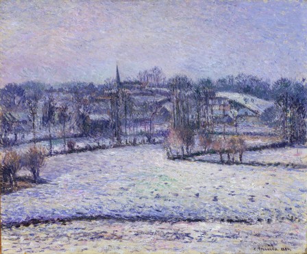 Camille Pissarro Scène de neige à Éragny 1884.jpg, janv. 2021