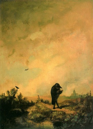 Carl Spitzweg le corbeau lisant sur le chemin 1845.jpg, oct. 2020
