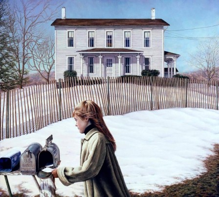 Christine Henehan American b.1946 Tweeds neige lettre matin froid.jpg, nov. 2023