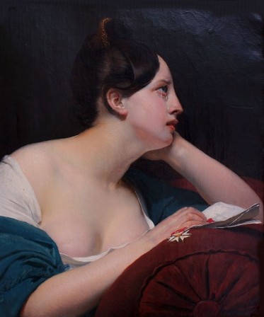 Claude Marie Dubufe les larmes de Mademoiselle Georges La Rupture La lettre de Wagram 1827.jpg, fév. 2021