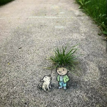 David Zinn l'enfant aux cheveux verts.jpg