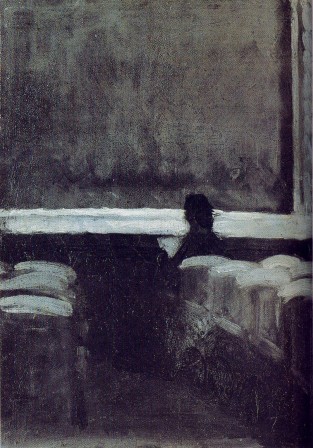 Edward Hopper Solitary Figure in a Theater 1903 les jours gris.jpeg, janv. 2022