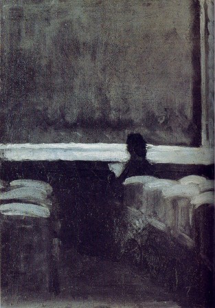 Edward Hopper Solitary Figure in a Theater 1903 les jours gris.jpeg, janv. 2022