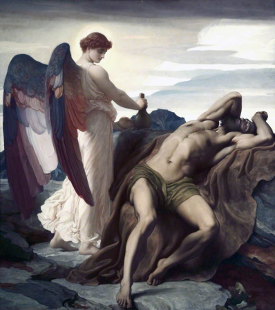 Elijah in the Wilderness Frederic Leighton 1877–1878 lève-toi.png, août 2021