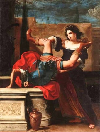 Elisabetta Sirani Timoclea uccide il capitano di Alessandro Magno 1659 faire tourner les têtes