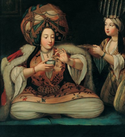 Enjoying Coffee unknown artist French School 1st half of 18th century le plaisir du café.jpg, juin 2021