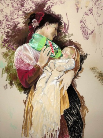 Eric Yahnker Mother’s Dew mère à l'enfant.jpg