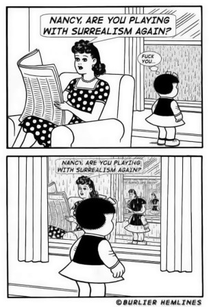 Ernie Bushmiller Nancy Arthur et Zoé abime surréaliste.jpg, mars 2023