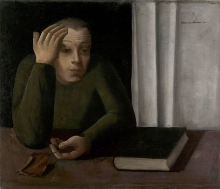 Felix Nussbaum Portrait of an Unidentified Man 1941 l'homme à la feuille.jpg