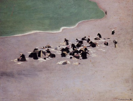 Félix Vallotton Washerwomen at Etretat 1899 Laveuses Lavandières lessive.jpg, oct. 2021