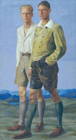 Friedrich Frotzel panel from the triptych Die Lebensalter 1937 culotte de peau tyrolienne.jpg
