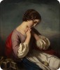 Henri Guillaume Schlesinger Heinrich Wilhelm Schlesinger 1814-1893 jeune fille à l'oiseau mort benedicite.jpg, mars 2023