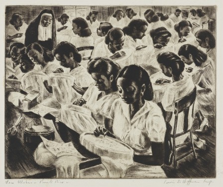 Irwin Hoffman Lace Makers Puerto Rico 1944 le travail des femmes les dentellières.jpg, avr. 2021