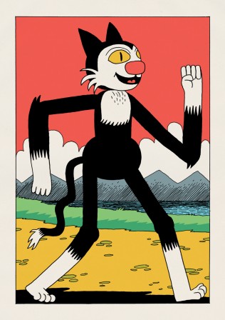 Jack Teagle, Korky the Cat bonjour les chats.jpg, sept. 2020