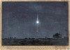 Ludwig Becker 1808-1861 Watercolor of a Meteor météorite bonne nuit.jpg
