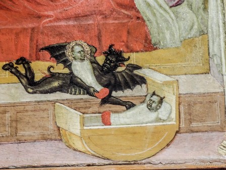 Martino di Bartolomeo The devil swapping a baby 15th century diable fête des pères.jpg, juin 2023