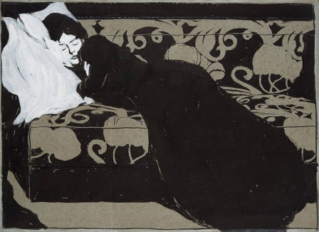Max Kurzweil The wife of the artist 1912 la dormeuse sur le sofa.jpg, déc. 2022
