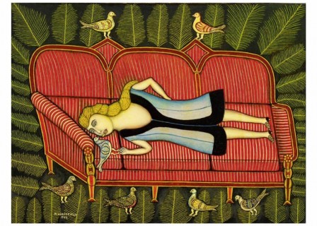 Morris Hirshfield Girl with Pigeons 1942.jpg, fév. 2021