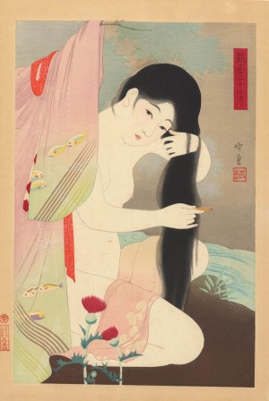 Narita Morikane Combing the Hair from Twenty-four Figures of Charming Women 1930.jpg, mai 2021