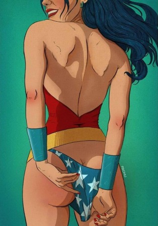 Pachu super héroïne Wonder Woman la culotte qui rentre dans les fesses make America comfortable again USA visitez l'Amérique.jpg, nov. 2021