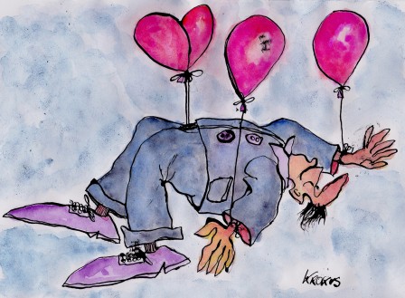 Philippe Krokus l'homme ballon je veux être un homme heureux