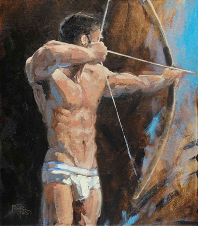 Robert C Rore German 1954 The Archer Cupidon en slip kangourou saint-valentin.jpg, févr. 2023