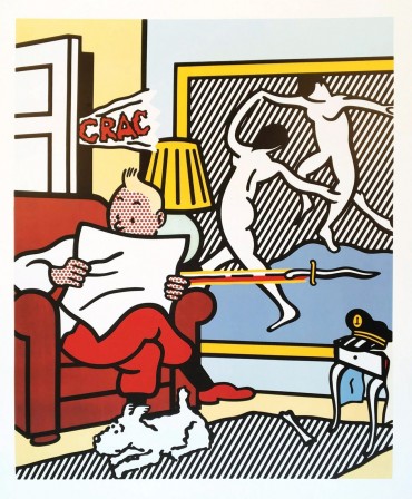 Roy Lichtenstein Tintin lisant 1993.jpg, mai 2021