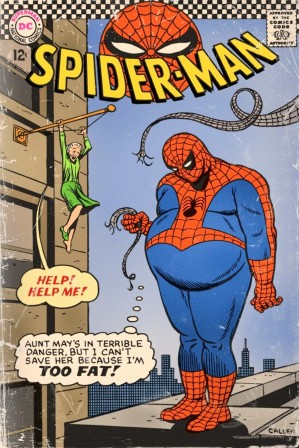 Spider-Man 1960s series obèse gros surpoids.jpg, janv. 2021