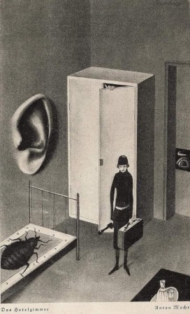 The hotel room, Antonin Machek, 1930 Kafka pour avoir la paix Gregor Samsa avait fini par prendre une chambre à l'hötel
