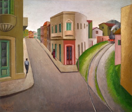 Victor Cúnsolo, Calle de La Boca ó Calle Magallanes, 1930 le dernier train.jpg, avr. 2020