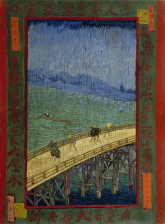 Vincent Van Gogh Bridge in the rain (after Hiroshige) oil on canvas 1887 pluie averse soudaine.jpg, déc. 2020