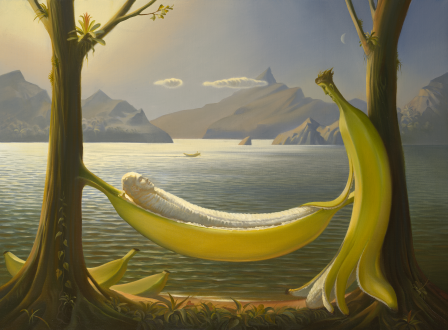 Vladimir Kush hamac ma banane ma soeur songe à la douceur.png, nov. 2021