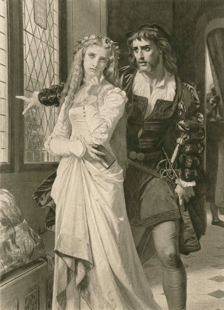 William Shakespeare Hamlet and Ophelia Hugues Merle manifester ou ne pas manifester.jpg, févr. 2023