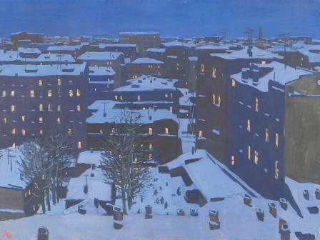 Yuri Petrovich Reiner First Lights 1960 lever du jour hiver neige.jpg, nov. 2021