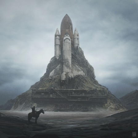Yuri Shwedoff White Castle pos-apocalytique fusée.jpg, mar. 2021