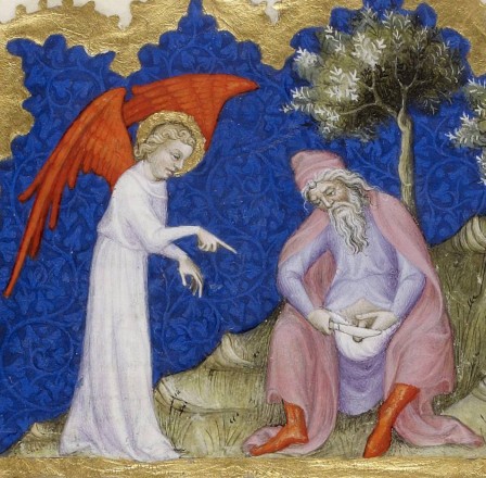 circumcision of Abraham, Genesis 17-23-26 Bible of Jean de Sy, Paris ca. 1355-1357 BnF, Français 15397, fol. 22v vous vous circoncirez et ce sera un signe d'Alliance entre vous et moi.jpg, déc. 2020