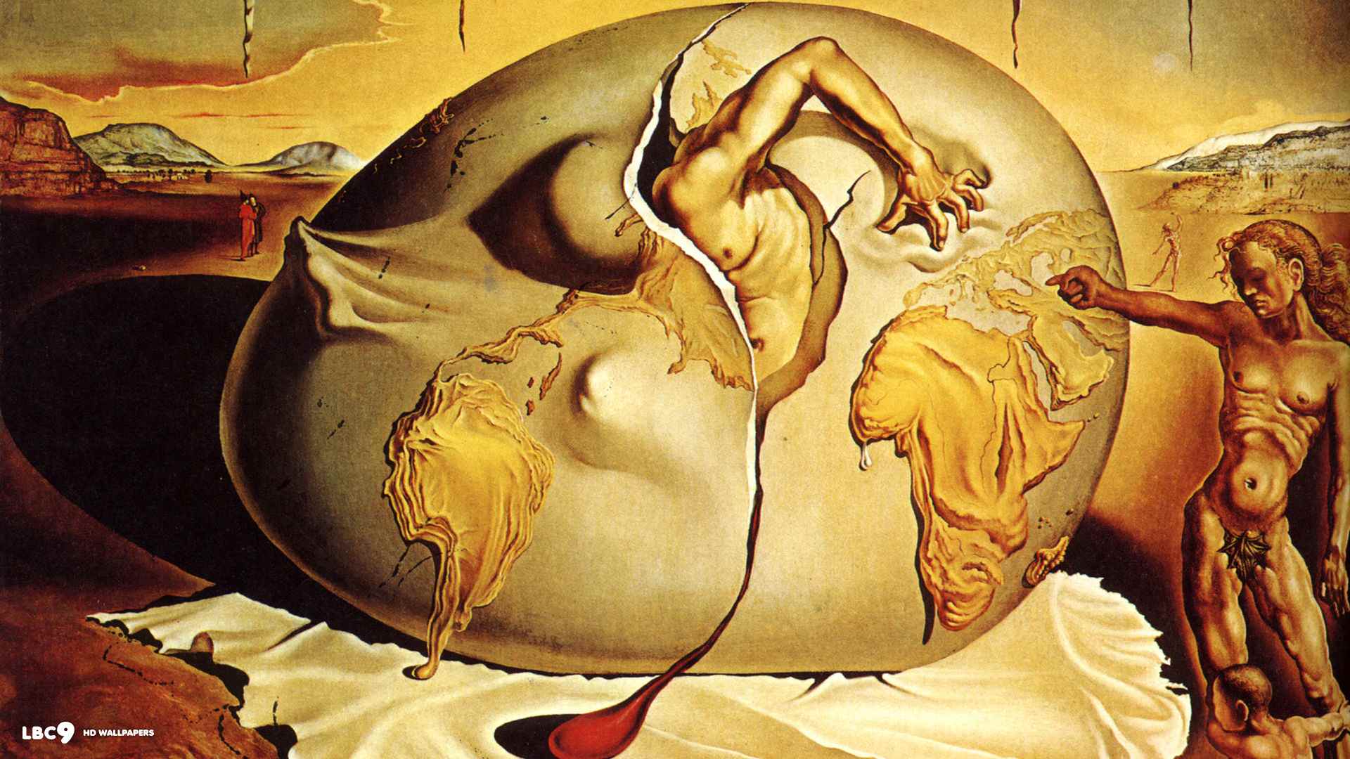 Данная картинка. Сальвадор дали геополитический младенец. Сальвадор дали рождение нового человека. Сальвадор дали Сотворение мира. Андре Бретон сюрреализм.